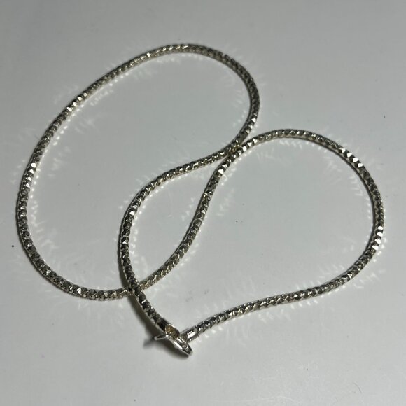 18 3/16th" Italian Sterling Silver Necklace - Picture 4 of 7